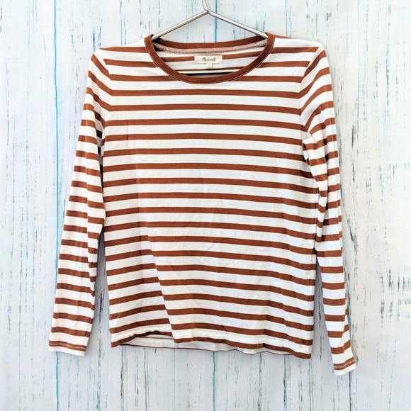 3/$20 Madewell Setlist Cozy Striped Pullover Top - Picture 7 of 8